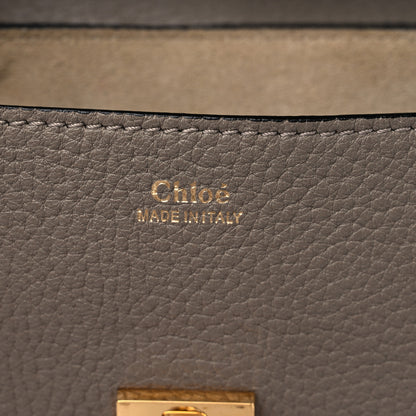 Chloe Grained Lambskin Mini Drew Shoulder Bag Motty Grey 6 of 9