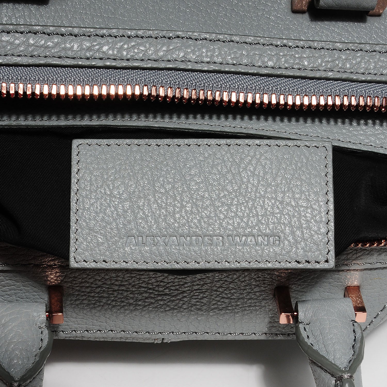 Alexander Wang Pebbled Calfskin Small Emile Mercury With Rose Gold Hardware 5 of 7