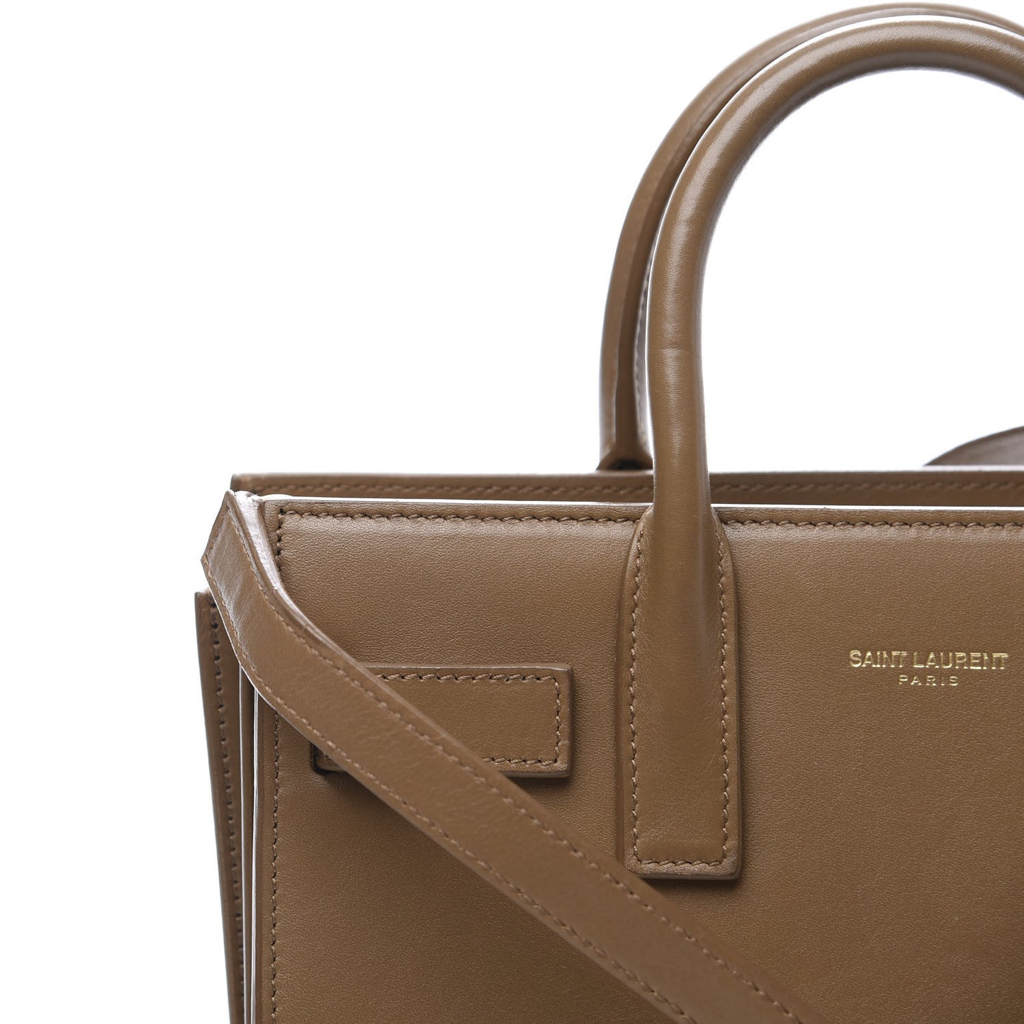Calfskin Nano Sac De Jour Dark Beige