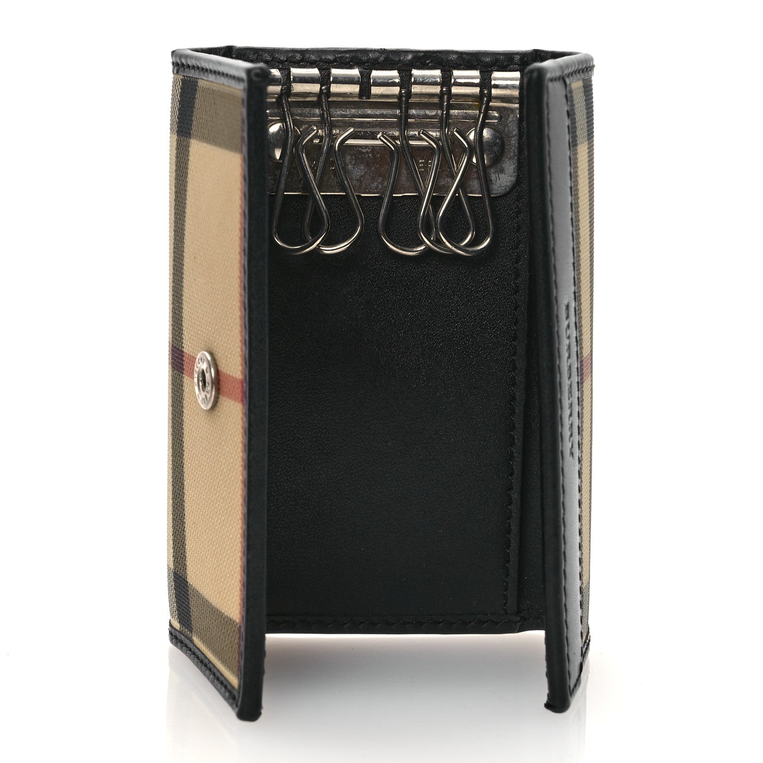 Burberry House Check 6 Key Holder Case Black 5 of 9
