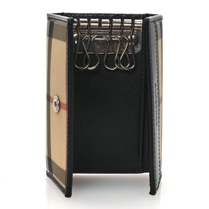 Burberry House Check 6 Key Holder Case Black 5 of 9