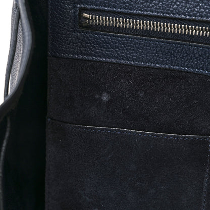 Celine Soft Grained Calfskin Small Belt Cabas Phantom Navy 8 of 11