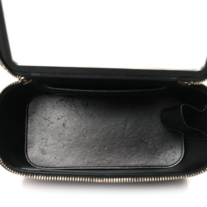 Chanel Shiny Caviar Quilted Pick Me Up Vanity Case Black 5 of 10