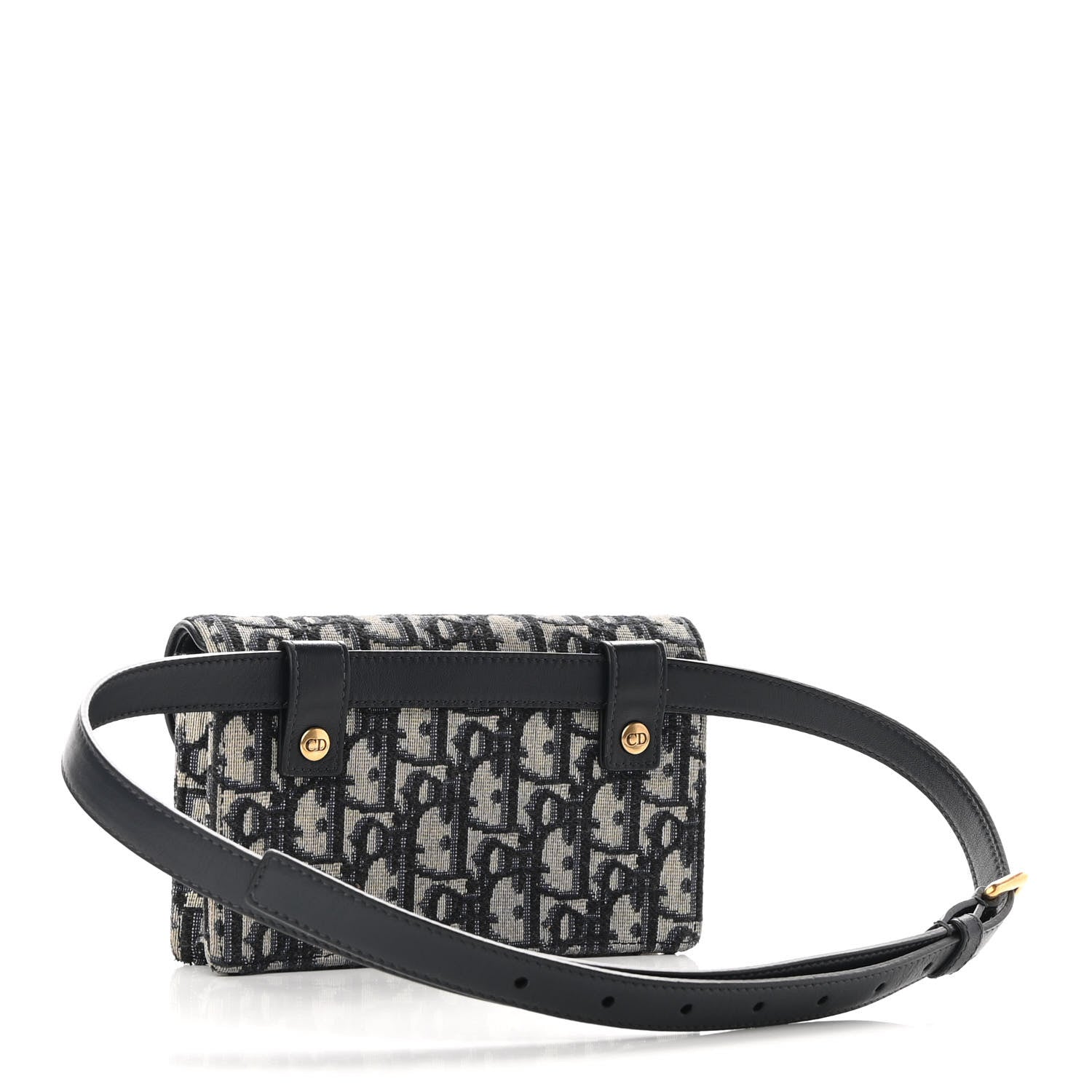 Christian Dior Oblique Saddle Belt Bag Blue 2 of 10
