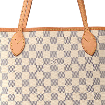 Louis Vuitton Damier Azur Neo Neverfull MM Rose Ballerine 7 of 13