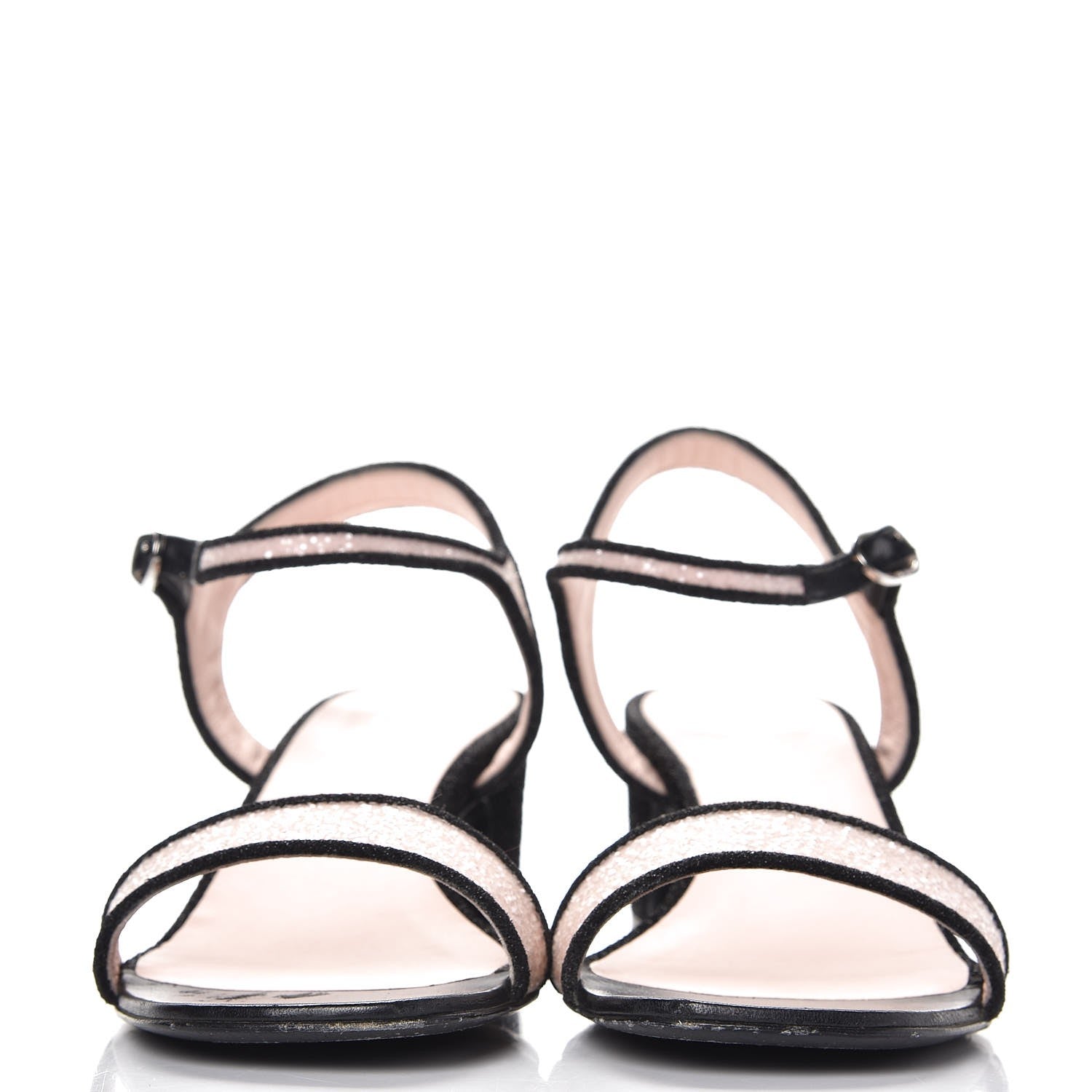 Chanel Fantasy Fabric Lurex Sandals 40 Pink Black 2 of 16