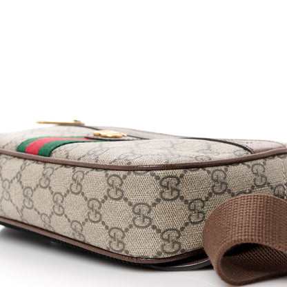 Gucci Soft GG Supreme Monogram Medium Ophidia Belt Bag Dark Brown 11 of 13