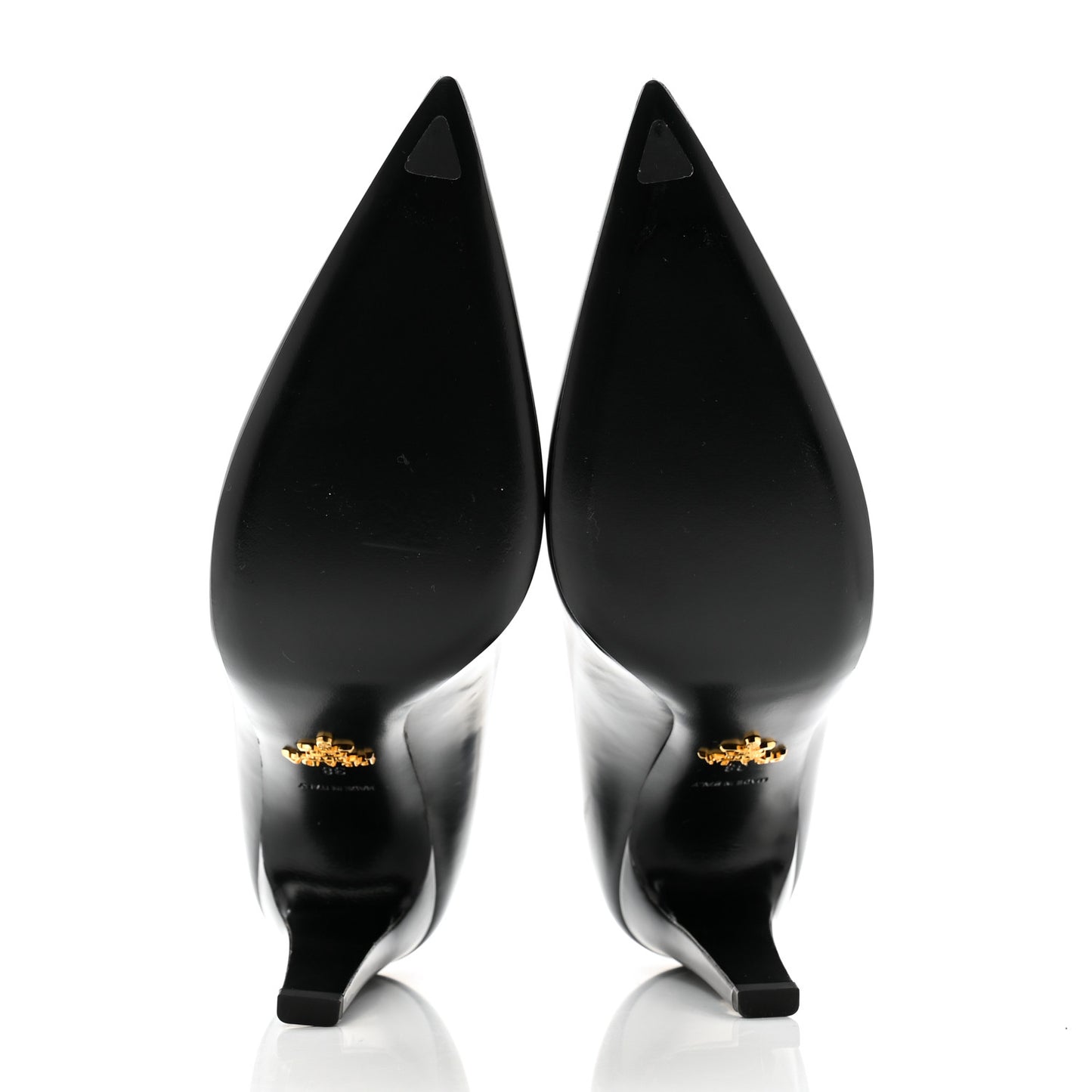 Spazzolato Pointed Toe Pumps 38 Black