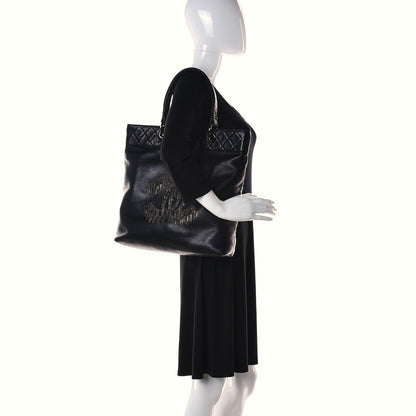 Chanel Lambskin Rock And Cabaret Chain Fringe Tote Black 2 of 12
