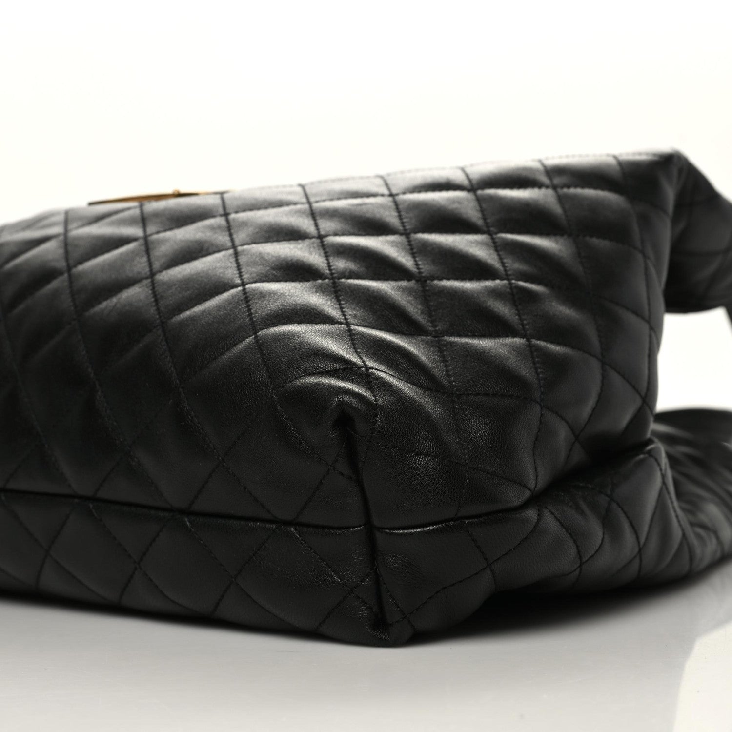 Saint Laurent Lambskin Quilted Maxi Icare Shopping Tote Black 11 of 11