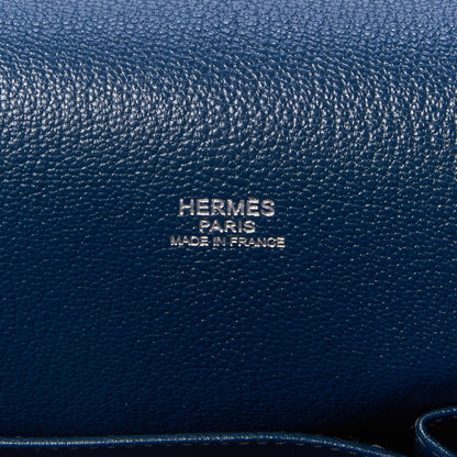 Hermes Taurillon Clemence Jypsiere 34 Bleu de Prusse 8 of 15