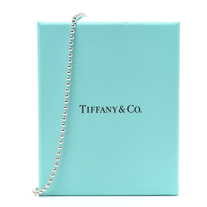 Tiffany Sterling Silver 4mm Beads Necklace 24" 5 of 5