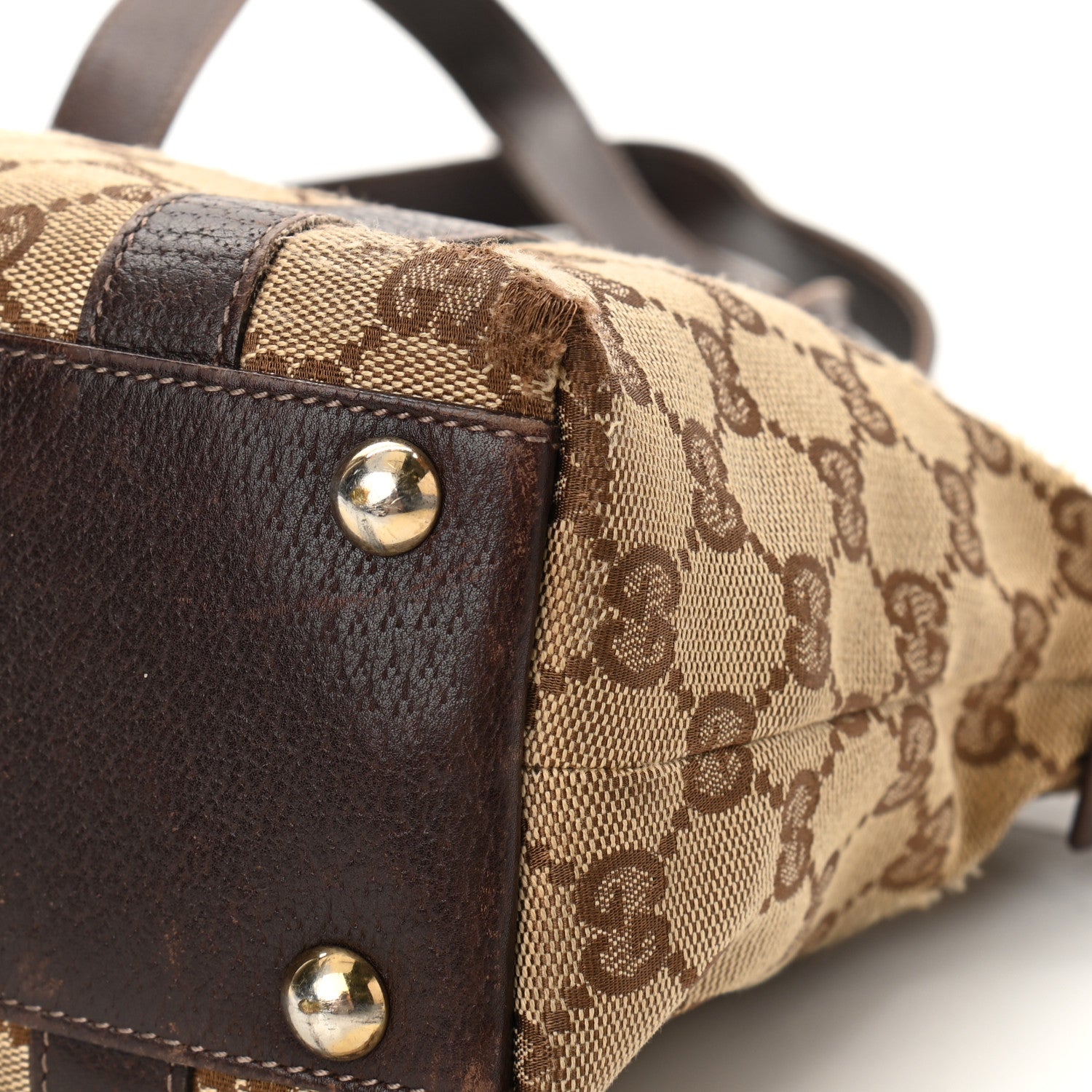 Gucci Monogram Small Abbey Tote Dark Brown 10 of 16