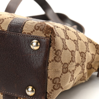 Gucci Monogram Small Abbey Tote Dark Brown 10 of 16