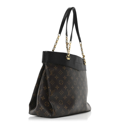 Louis Vuitton Monogram Pallas Shopper Black 3 of 9