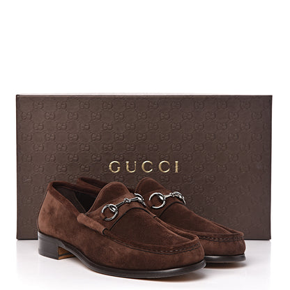 Gucci Suede Mens 1953 Horsebit Loafers 8.5 Brown 12 of 12