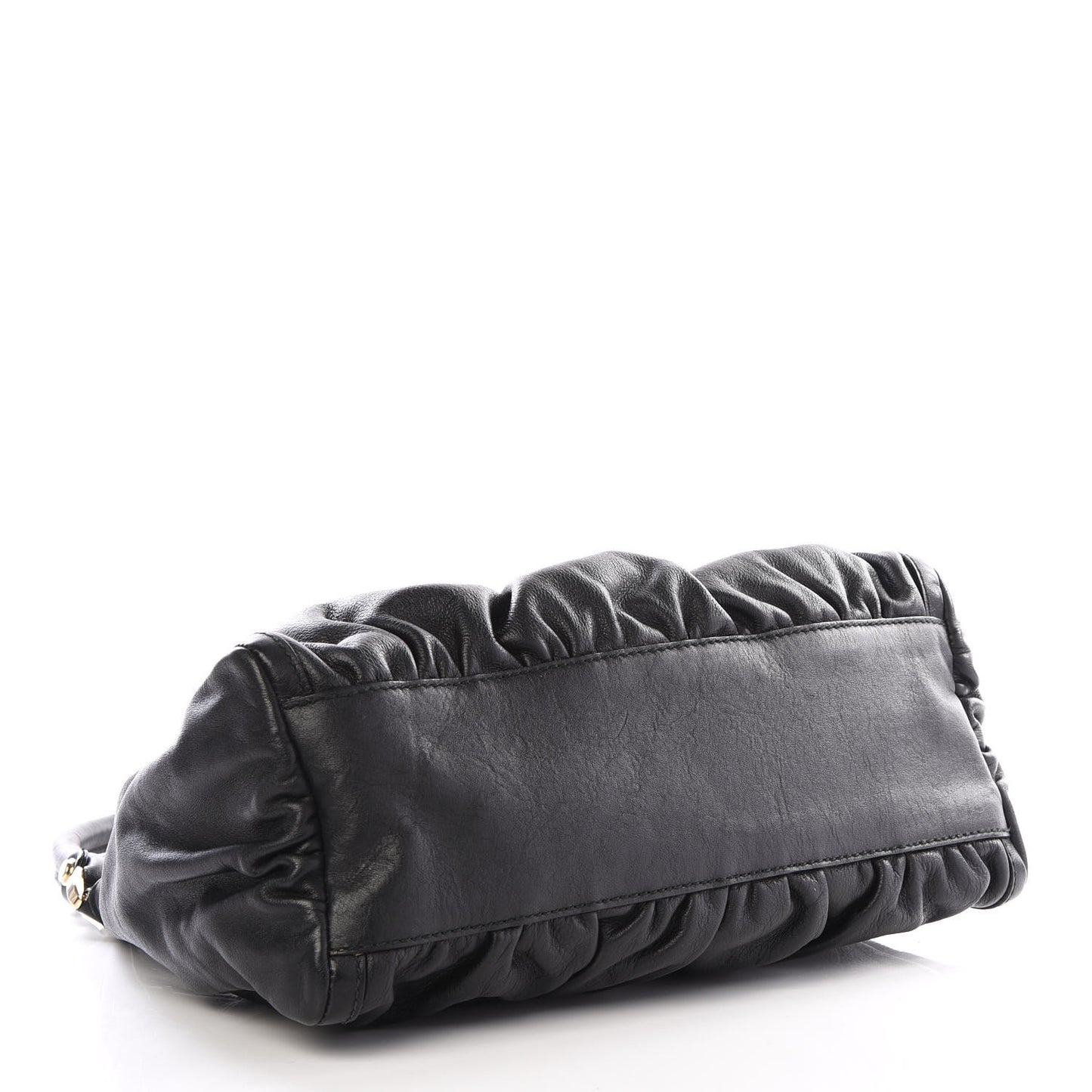 Calfskin Medium D Gold Ring Hobo