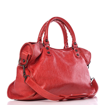 Balenciaga Agneau Classic Hardware City Rouge Coquelicot 3 of 13
