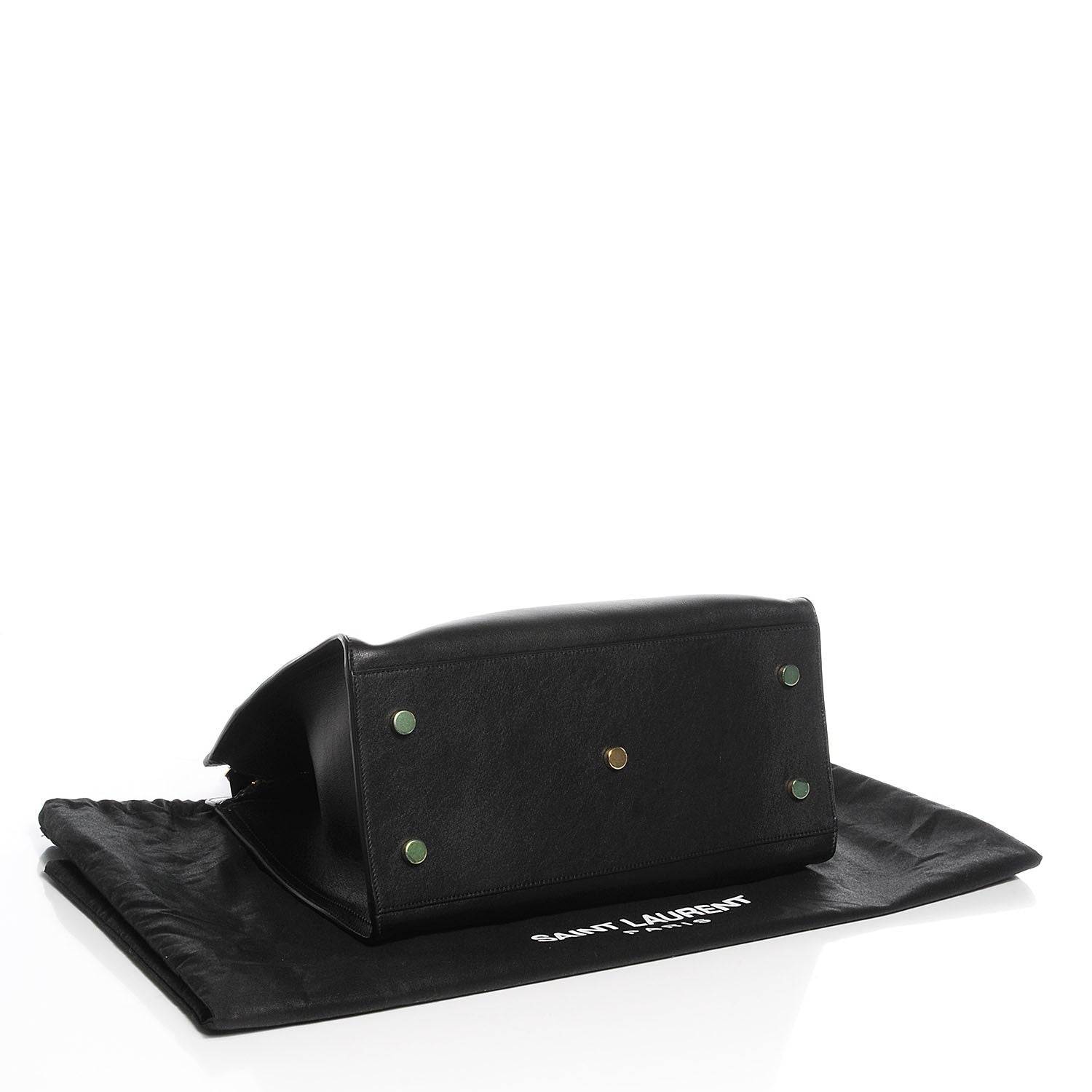Saint Laurent Calfskin Small Monogram Cabas Black 4 of 9