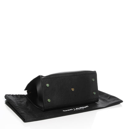 Saint Laurent Calfskin Small Monogram Cabas Black 4 of 9