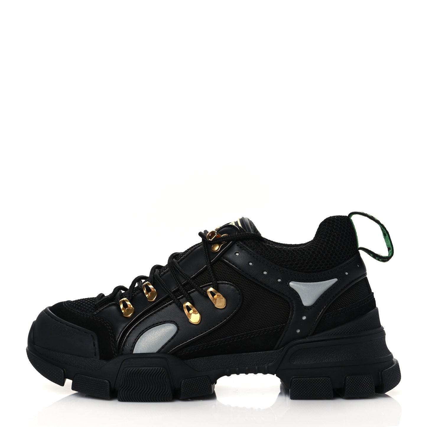 X SEGA Mesh Suede Calfskin Mens Flashtrek Sneakers 6 Black