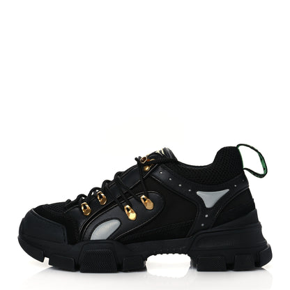 Gucci X SEGA Mesh Suede Calfskin Mens Flashtrek Sneakers 6 Black 1 of 8