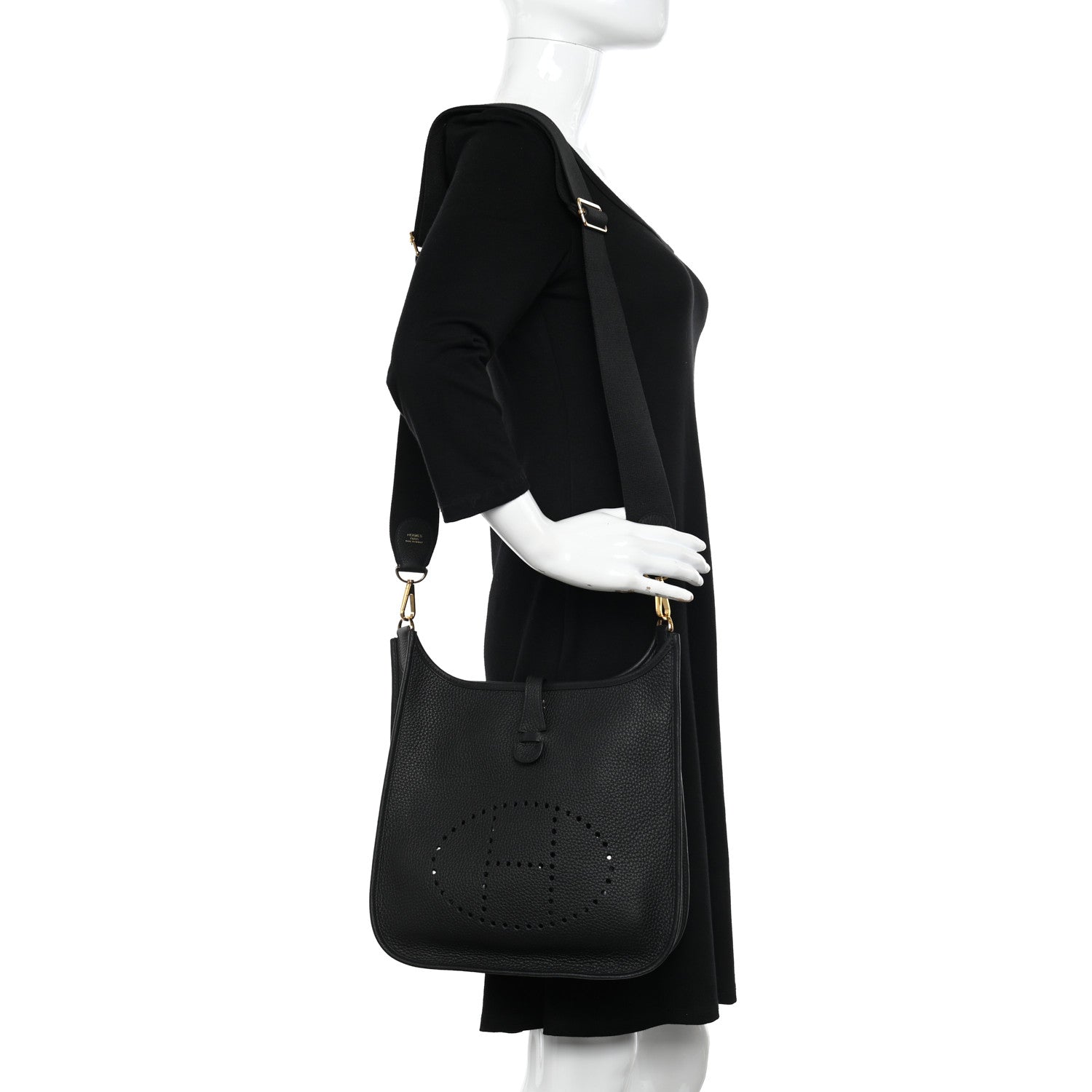 Hermes Taurillon Clemence Evelyne III PM Black 2 of 10