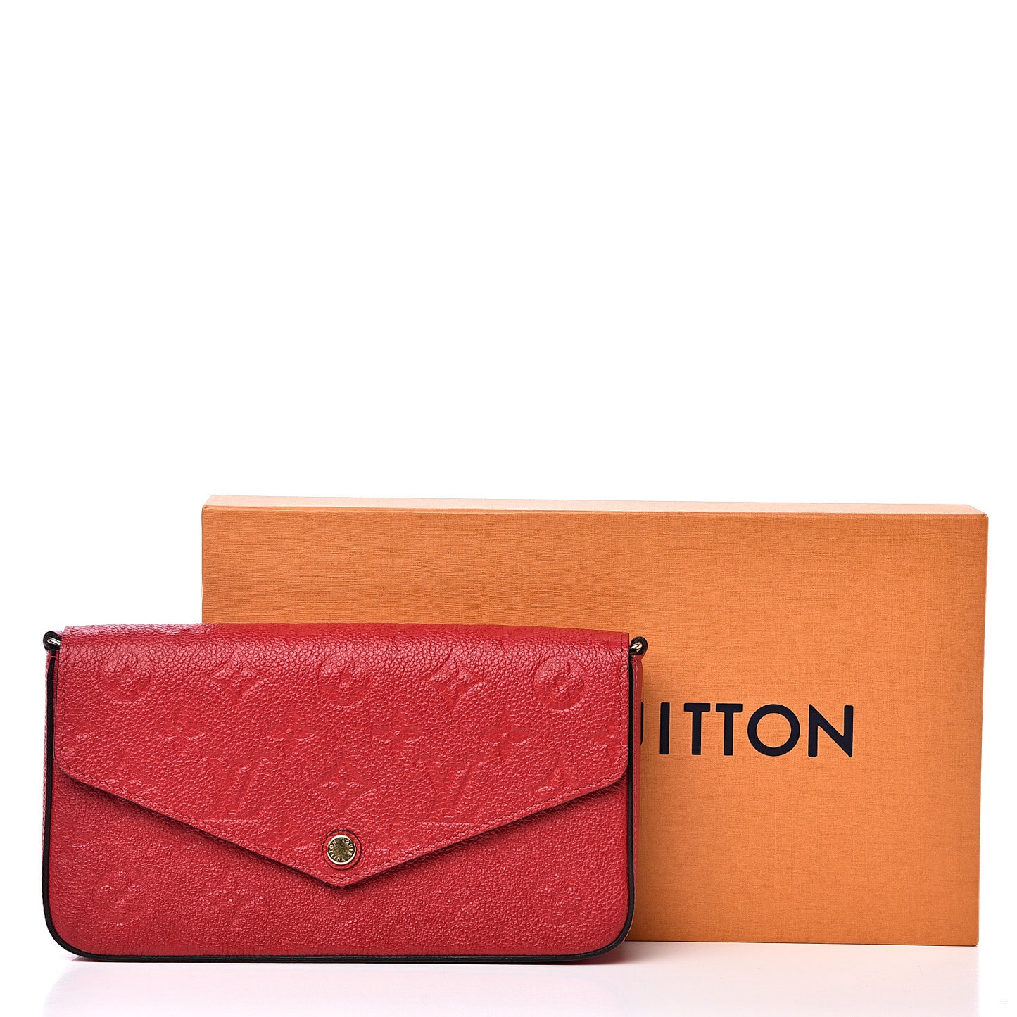 Empreinte Pochette Felicie Chain Wallet Cherry