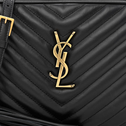 Saint Laurent Calfskin Matelasse Monogram Lou Camera Bag Black 8 of 10