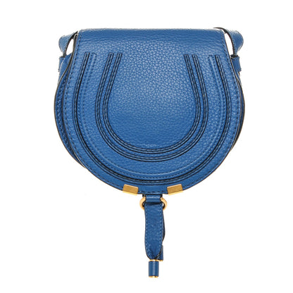 Chloe Calfskin Mini Marcie Round Crossbody Bag Factory Blue 1 of 6
