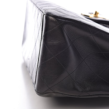 Chanel Lambskin Quilted XL Jumbo Single Flap Black 15 of 16