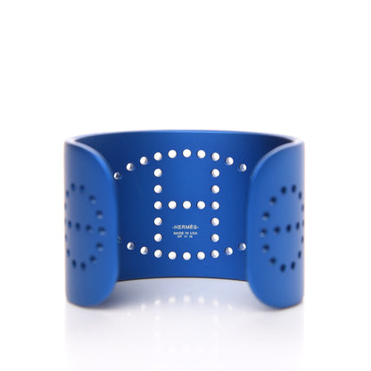 Hermes Aluminium Evelyne Sunset Cuff Bracelet T2 Bleu Egee 3 of 4