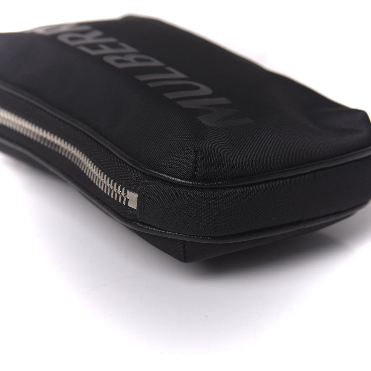 Nylon Zipped Econyl Pouch Black