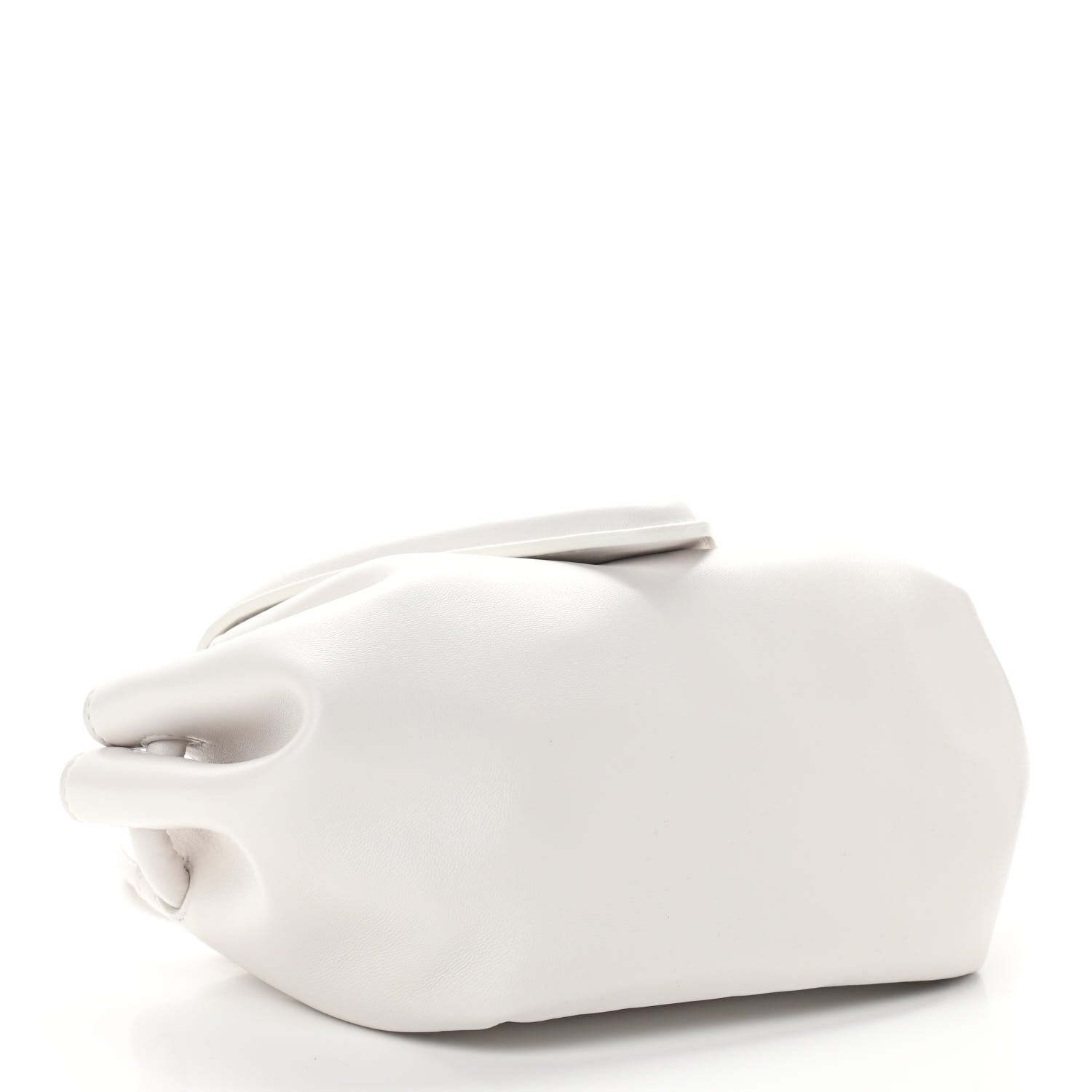 Bottega Veneta Lambskin Small Beak Triangle Flap Shoulder Bag Chalk 4 of 10