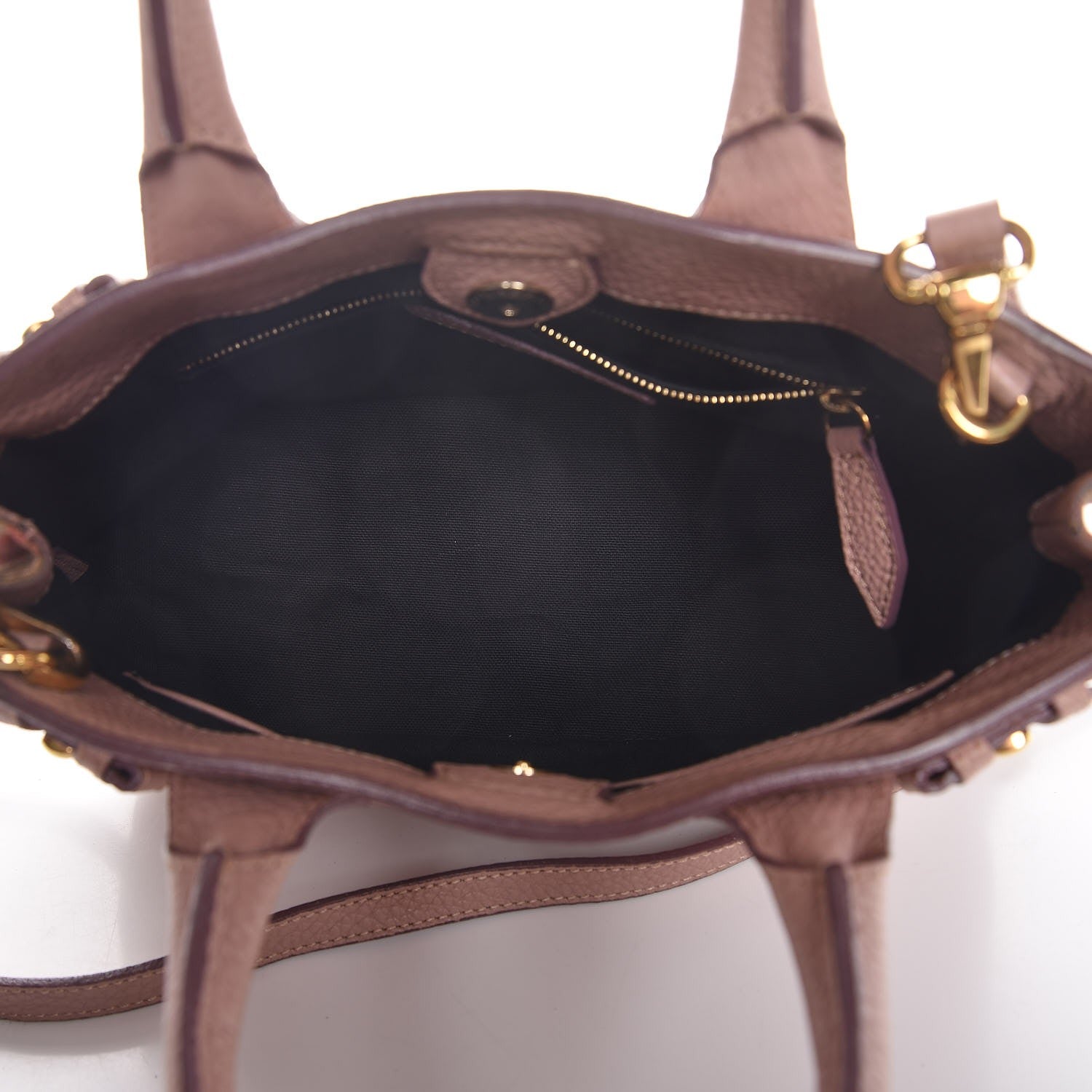 Burberry Grainy Calfskin House Check Small Banner Tote Pale Orchid 6 of 13