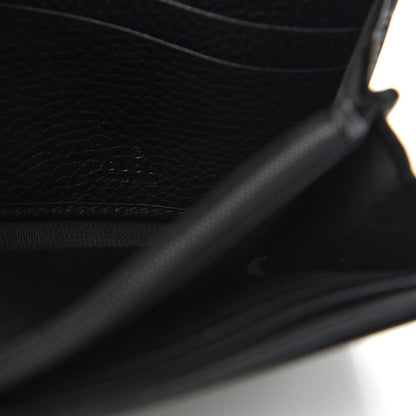 Gucci Calfskin Animalier Continental Wallet Black 6 of 9