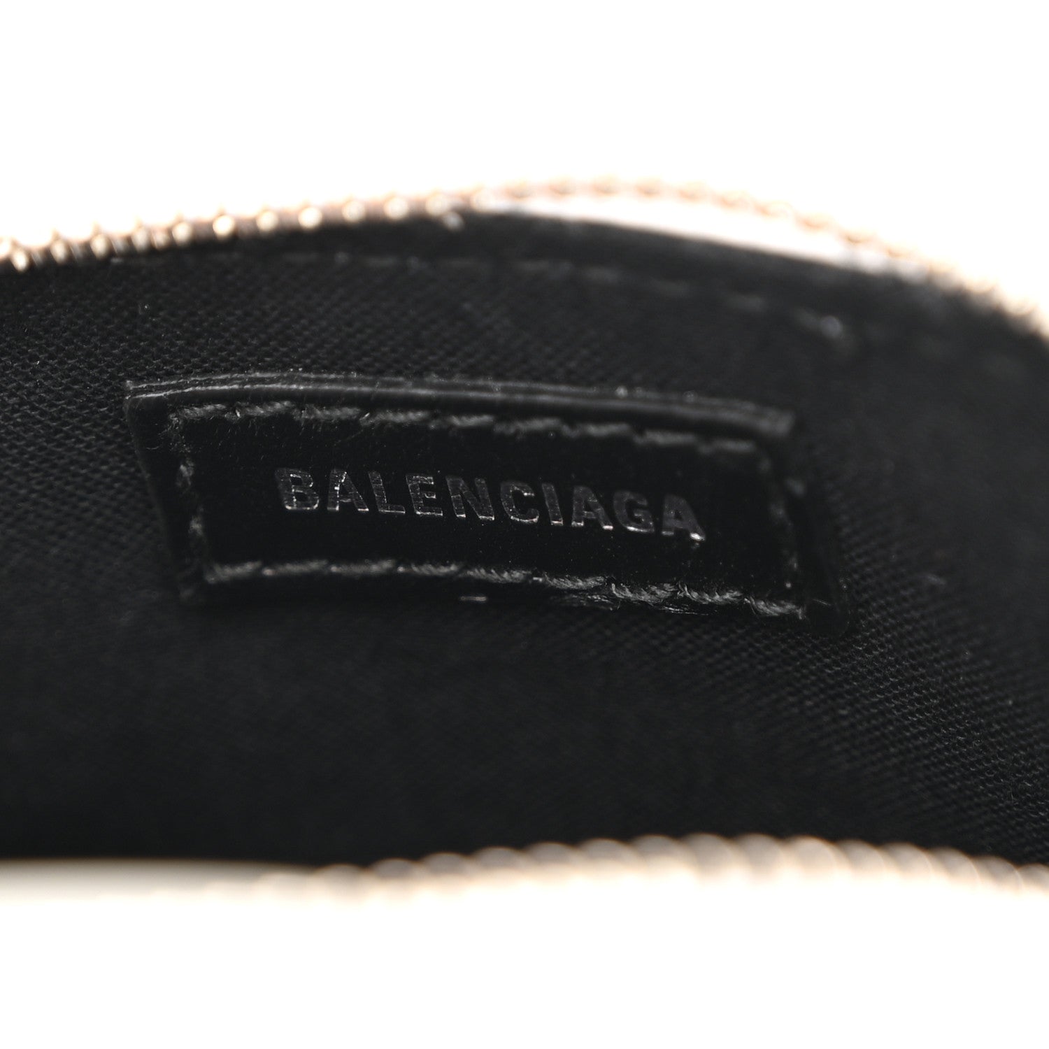 Balenciaga Calfskin Logo Crocodile Embossed Mini Ville Top Handle Bag White Black 6 of 9