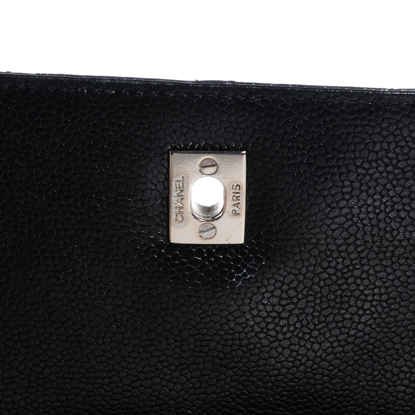 Caviar Quilted Jumbo Kelly Flap Black