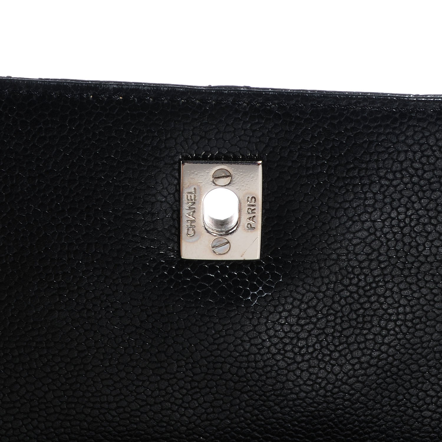 Chanel Caviar Quilted Jumbo Kelly Flap Black 5 of 8