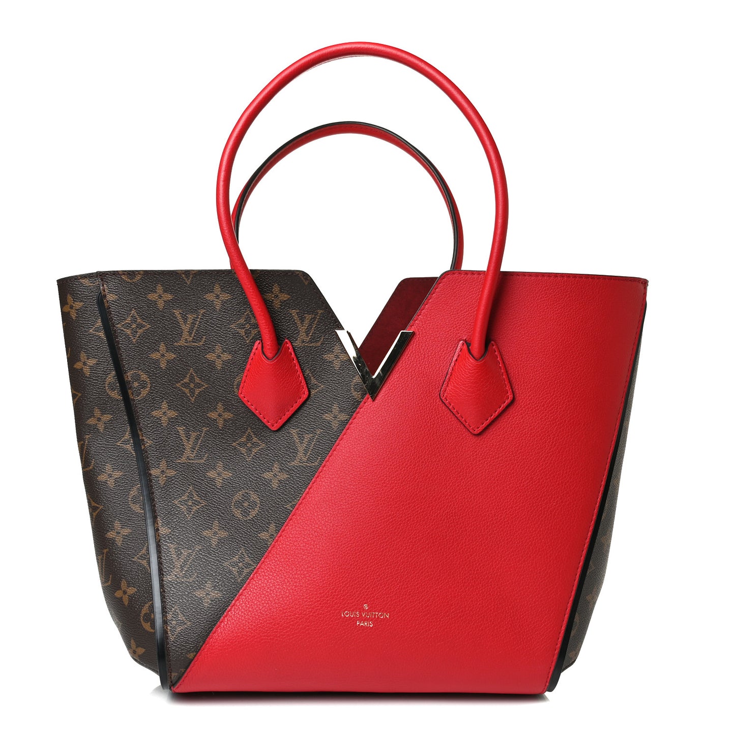 Calfskin Monogram Kimono Tote Cherry
