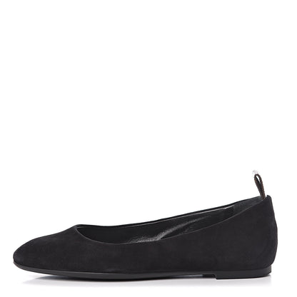 Louis Vuitton Suede Monogram Uniformes Ballet Flats 36.5 Black 1 of 11