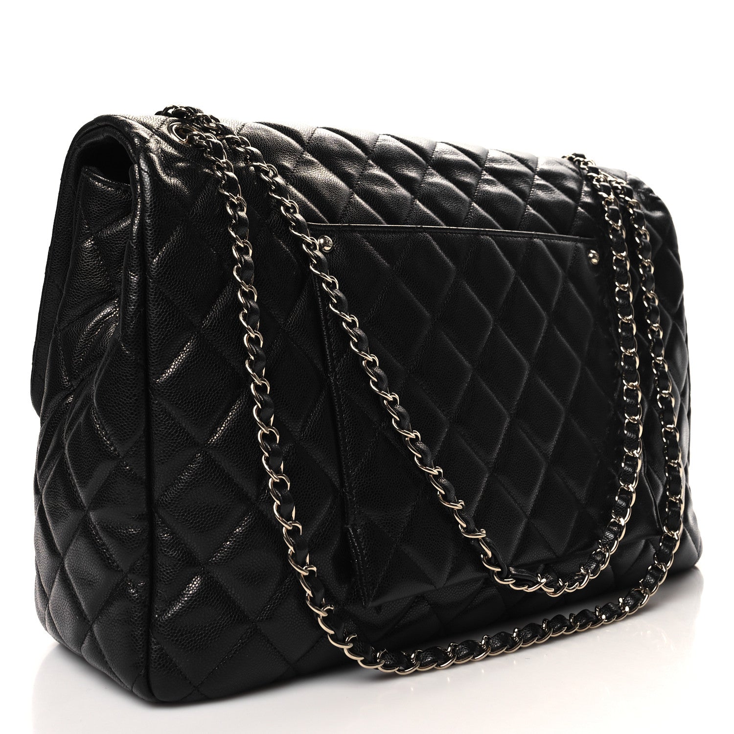 Chanel Caviar Quilted XXL Travel Flap Bag Black 3 of 12