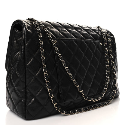 Chanel Caviar Quilted XXL Travel Flap Bag Black 3 of 12