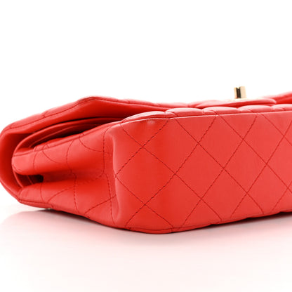 Chanel Lambskin Quilted Medium Double Flap Red 9 of 15