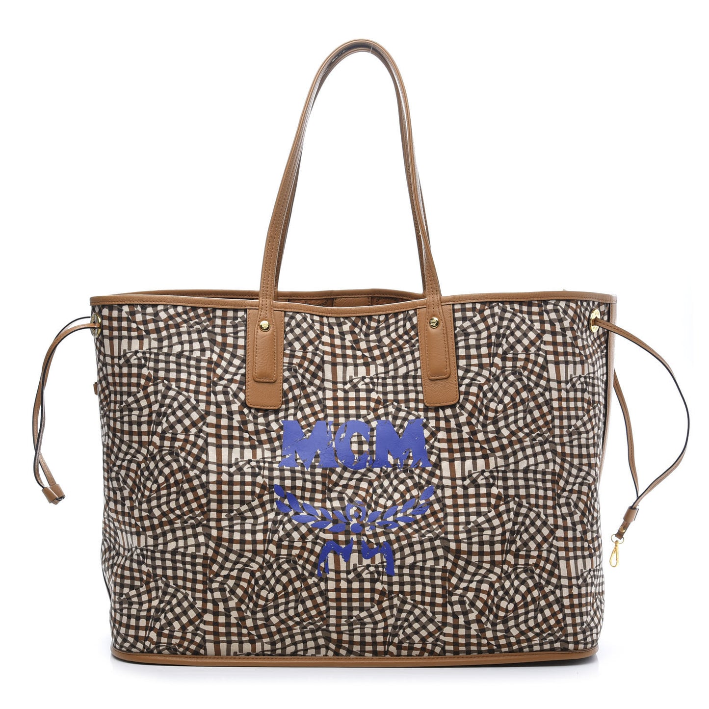 Visetos Large Liz Reversible Shopper Tote Cognac