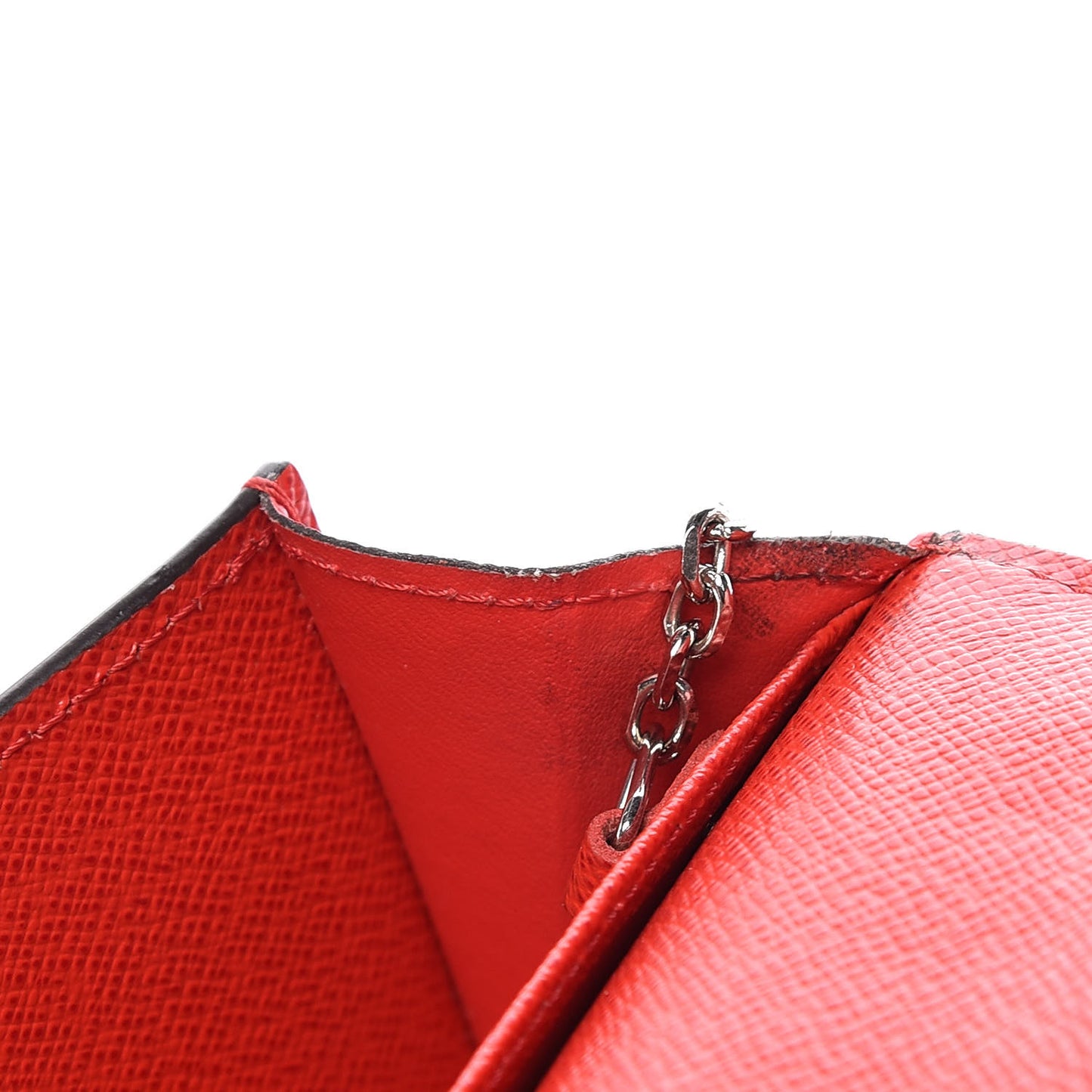 Epi Key Pouch Coquelicot