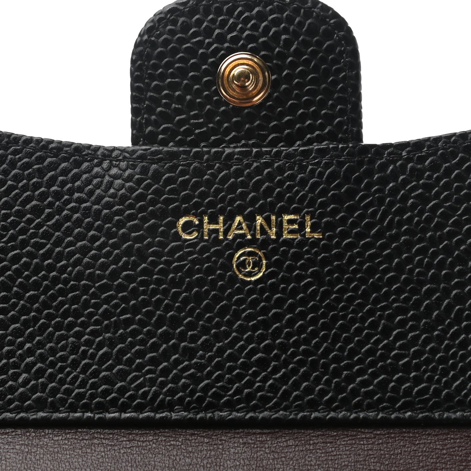 Chanel Caviar Quilted Compact Flap Wallet Black 8 of 8