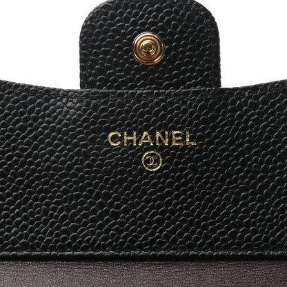 Chanel Caviar Quilted Compact Flap Wallet Black 8 of 8