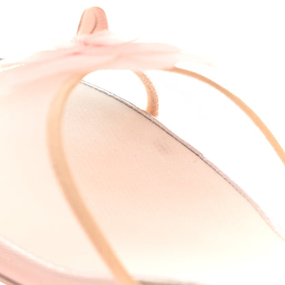 Chanel Mesh Grosgrain Camellia Sandal 35.5 Pink Beige 9 of 10