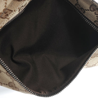Gucci GG Monogram Web Double Pocket Belt Bag Dark Brown 8 of 8